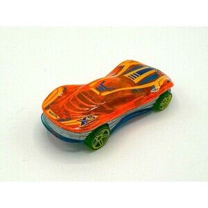 Hot Wheels Clear Blue Speeder - Clear With Orange Clear Bottom 2014